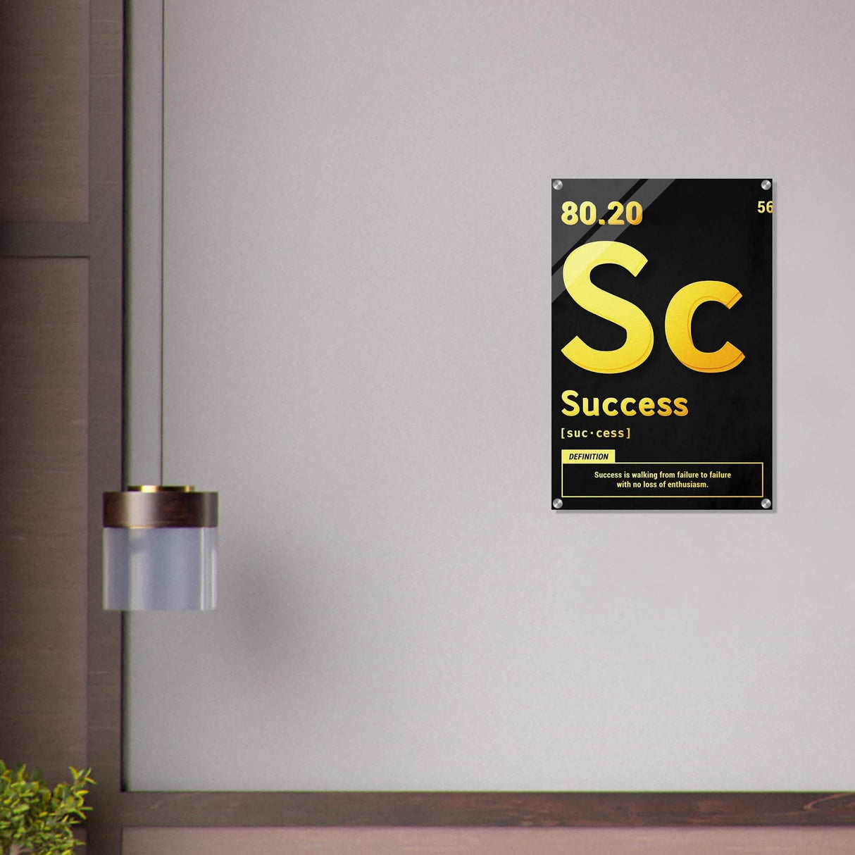 Da Vinci Motivational Wall Art | Vision - Acrylic Print - 50x75 cm / 20x30″ -