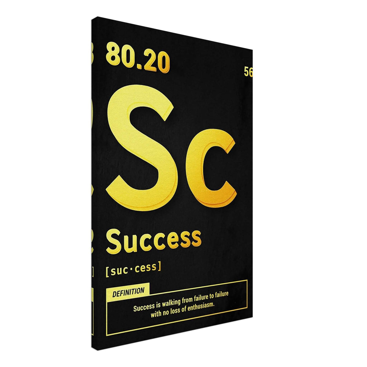 Da Vinci Motivational Wall Art | Vision - Canvas - 50x75 cm / 20x30″ - Slim