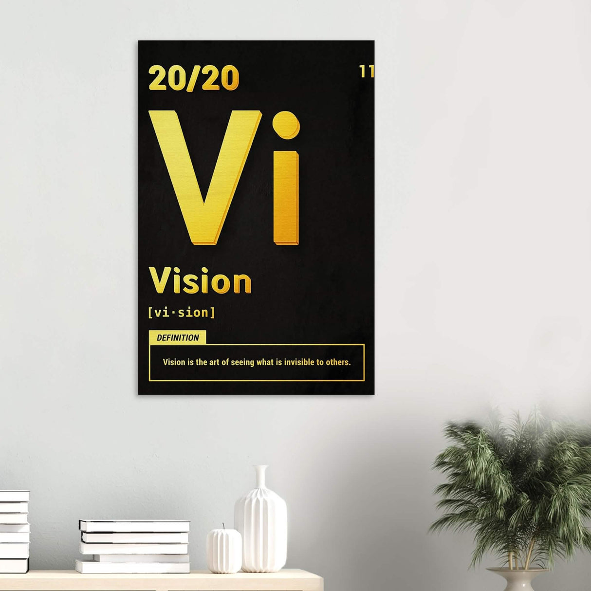 Da Vinci Motivational Wall Art | Vision - Wood Prints - 60x90 cm / 24x36″ - 10 mm