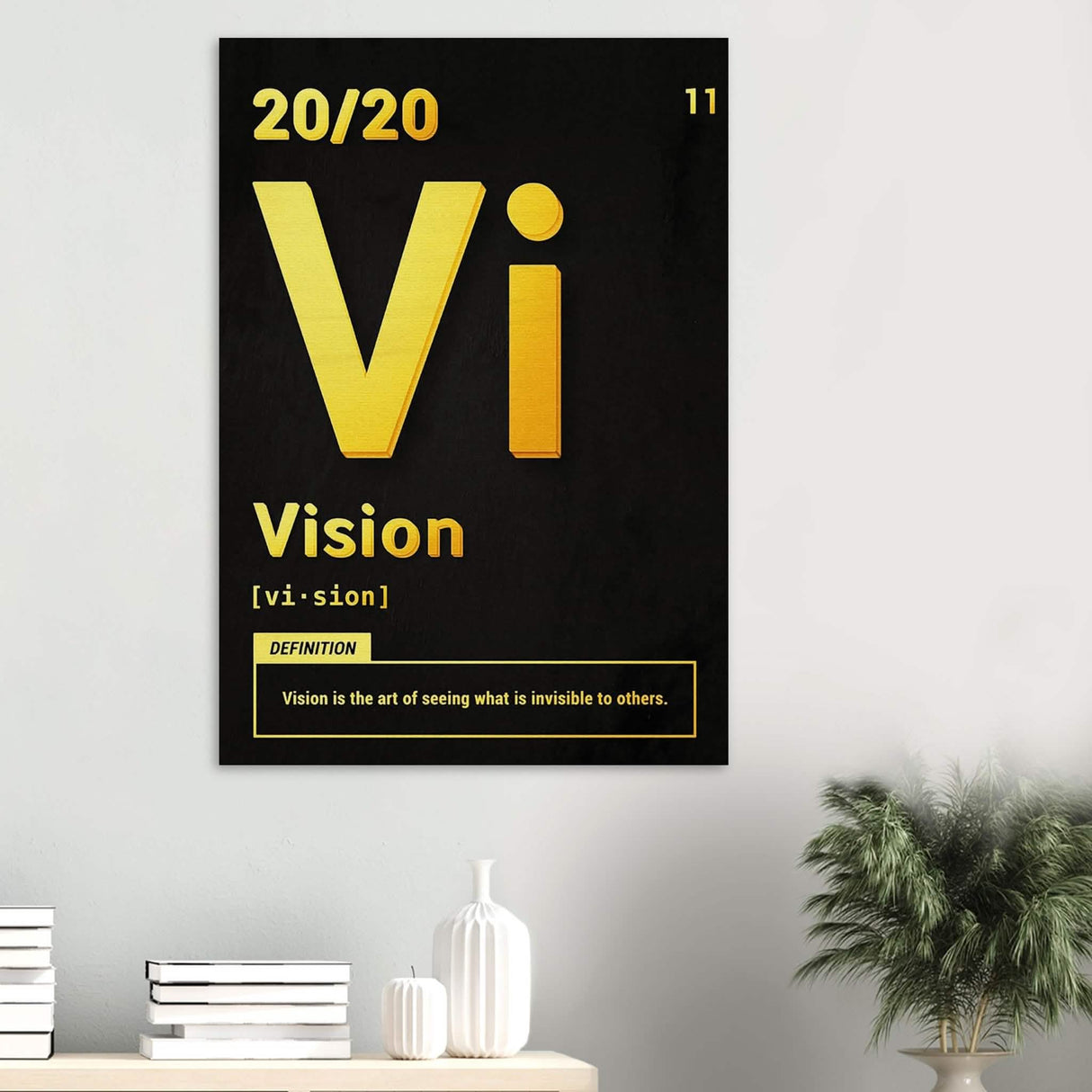 Da Vinci Motivational Wall Art | Vision - Wood Prints - 70x100 cm / 28x40″ - 10 mm