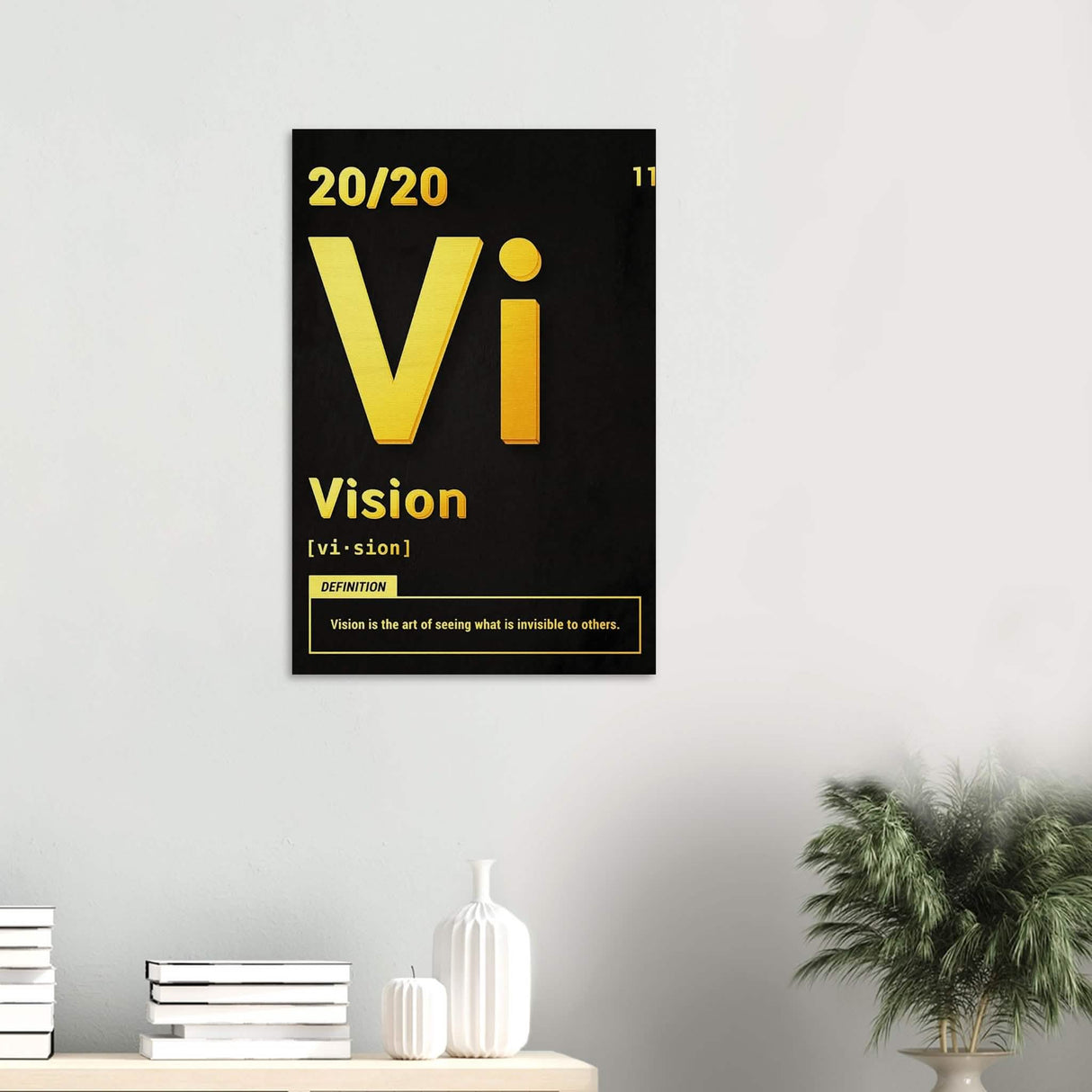 Da Vinci Motivational Wall Art | Vision - Wood Prints - 50x75 cm / 20x30″ - 10 mm