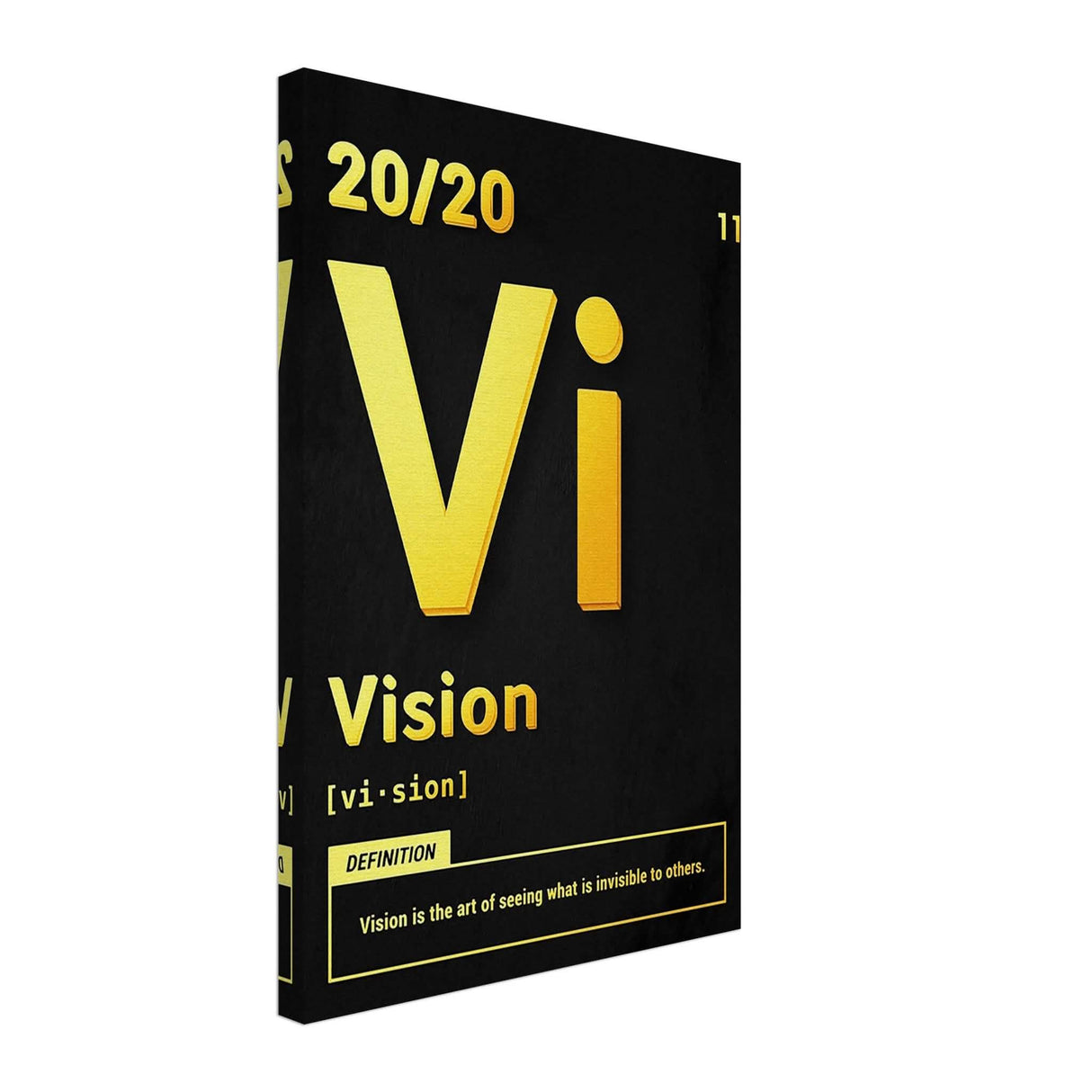 Da Vinci Motivational Wall Art | Vision - Canvas - 40x60 cm / 16x24″ - Thick