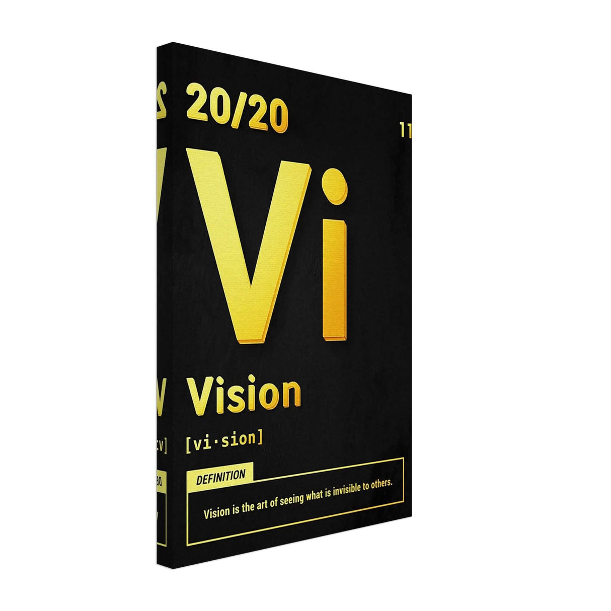 Da Vinci Motivational Wall Art | Vision - Canvas - 30x45 cm / 12x18″ - Slim