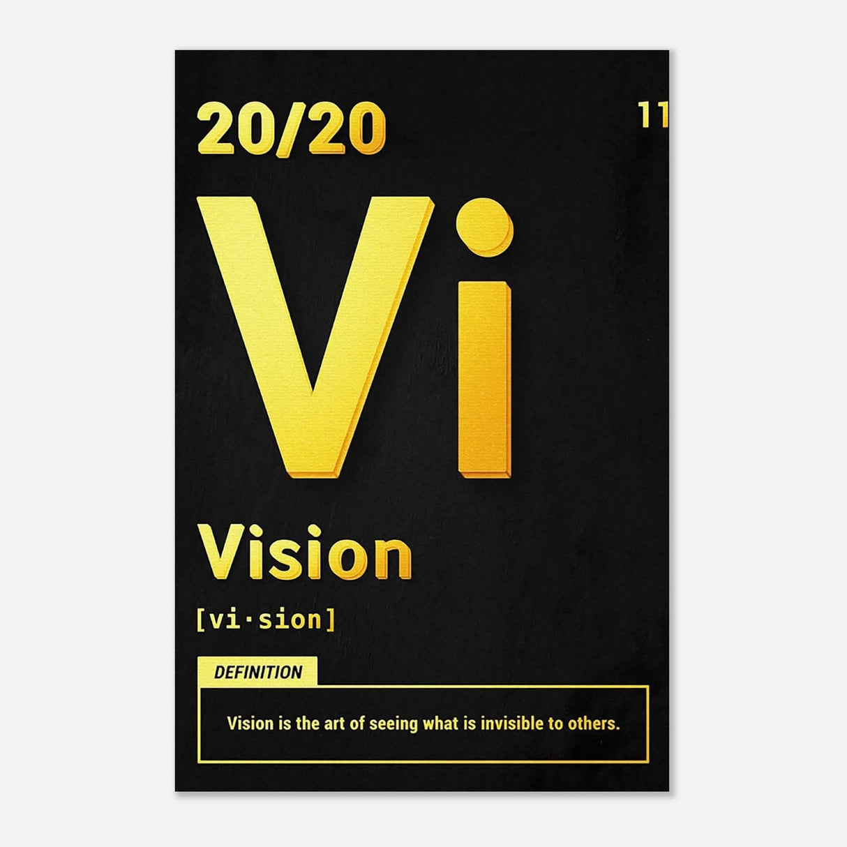 Da Vinci Motivational Wall Art | Vision - Aluminum Print - 50x75 cm / 20x30″ -