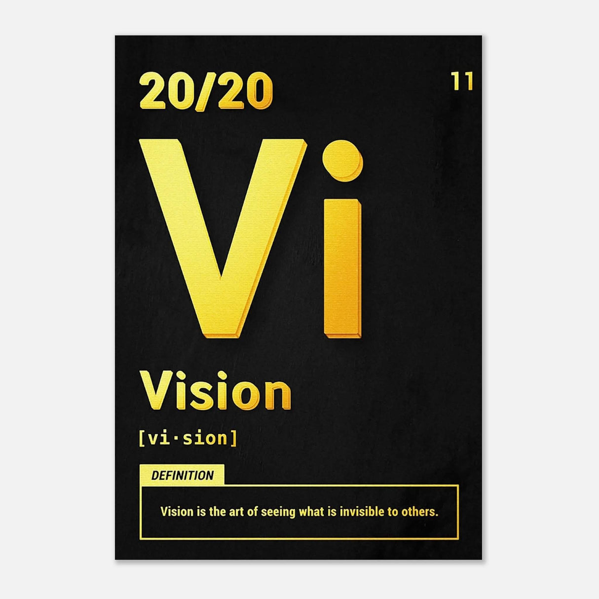 Da Vinci Motivational Wall Art | Vision - Aluminum Print - 70x100 cm / 28x40″ -