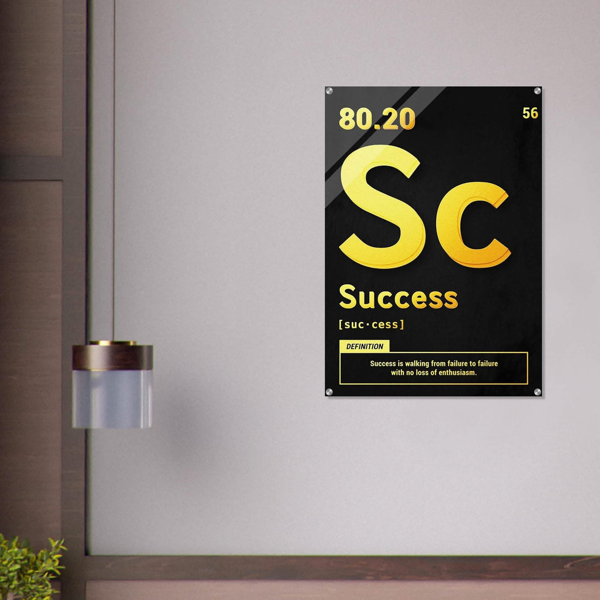 Da Vinci Motivational Wall Art | Vision - Acrylic Print - 70x100 cm / 28x40″ -