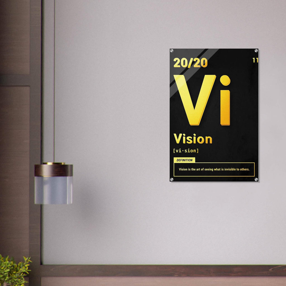 Da Vinci Motivational Wall Art | Vision - Acrylic Print - 60x90 cm / 24x36″ -