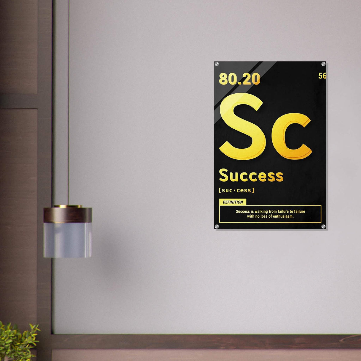 Da Vinci Motivational Wall Art | Vision - Acrylic Print - 60x90 cm / 24x36″ -