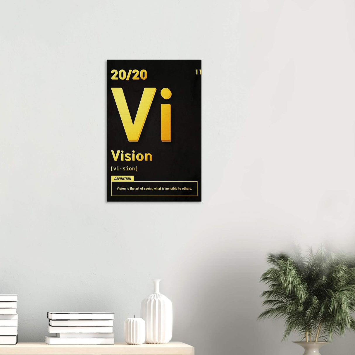 Da Vinci Motivational Wall Art | Vision - Wood Prints - 40x60 cm / 16x24″ - 10 mm