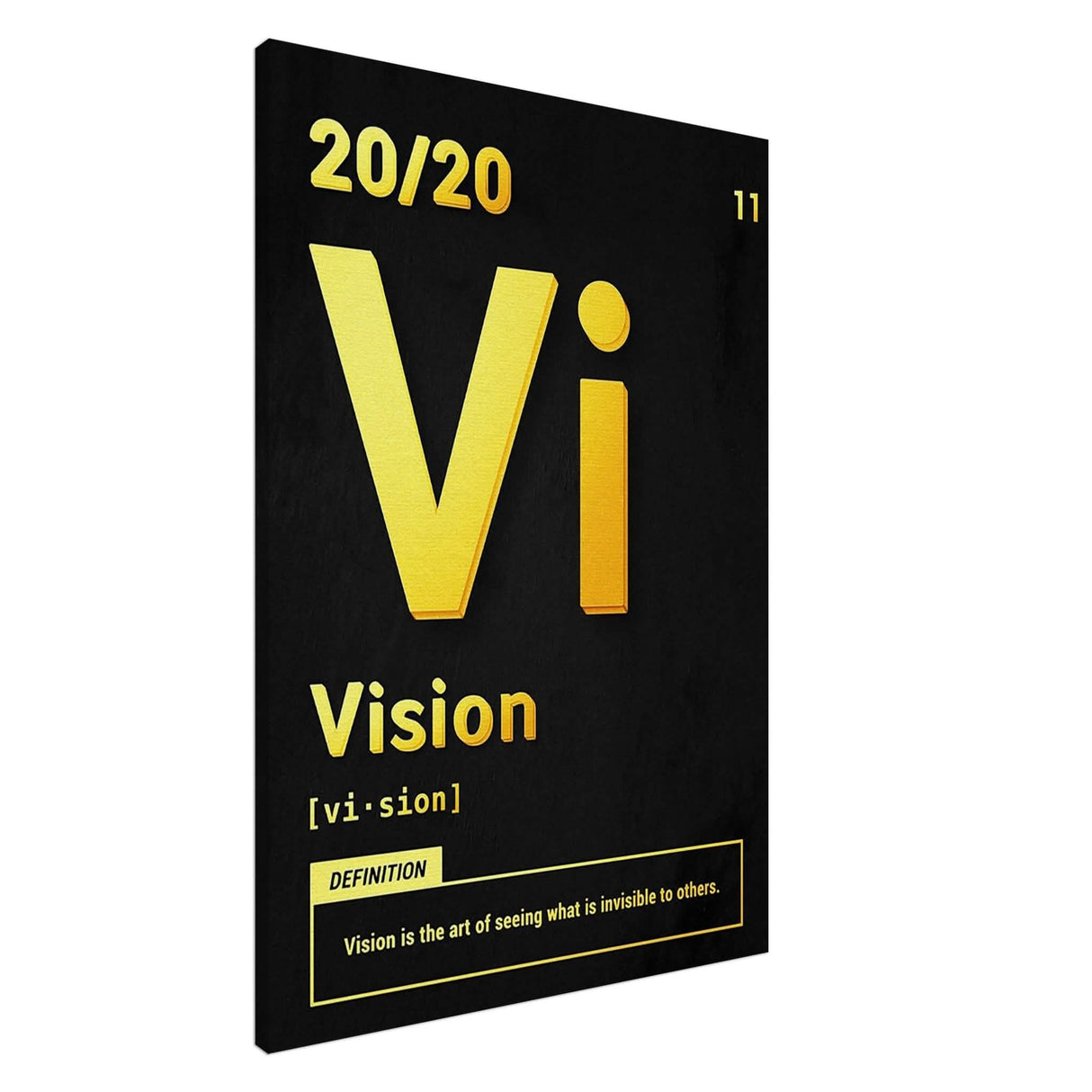 Da Vinci Motivational Wall Art | Vision - Canvas - 70x100 cm / 28x40″ - Slim