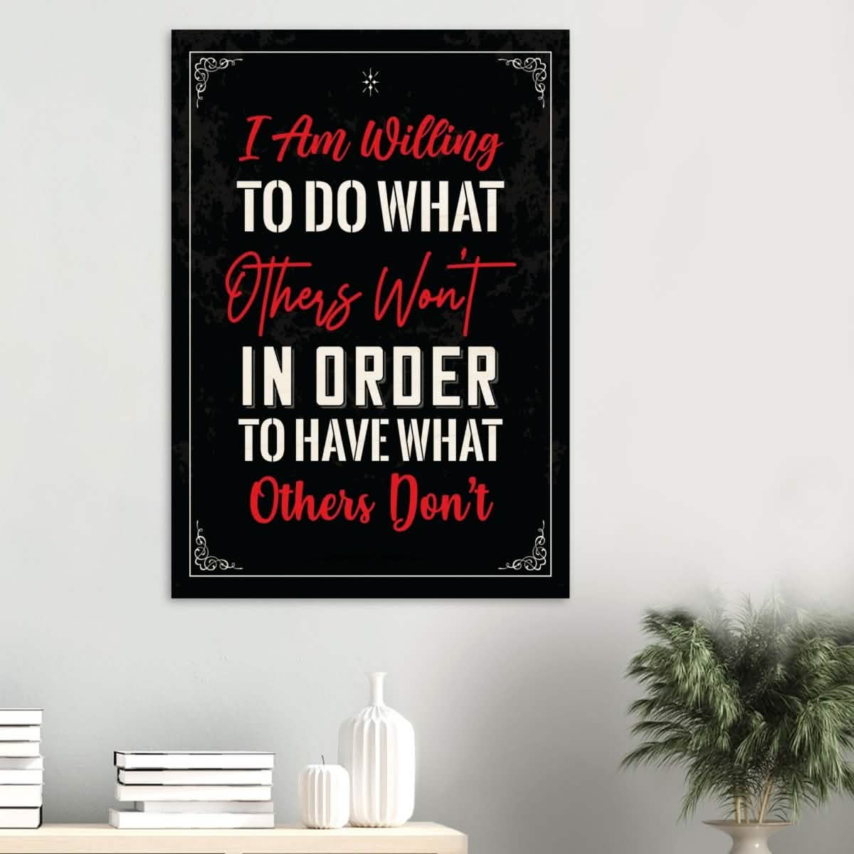 Da Vinci Motivational Wall art | Willing - Wood Prints - 70x100 cm / 28x40″ - 10 mm