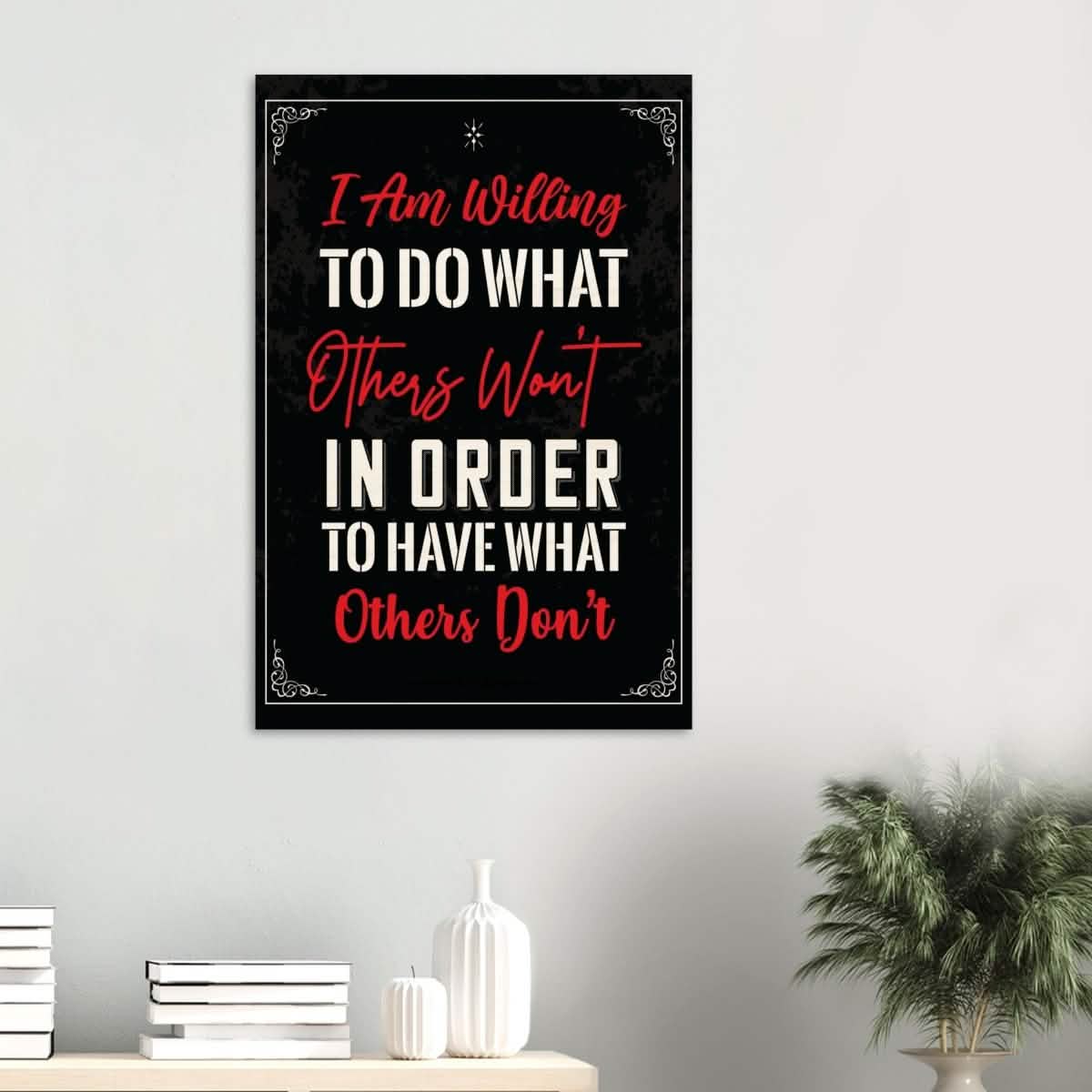 Da Vinci Motivational Wall art | Willing - Wood Prints - 60x90 cm / 24x36″ - 10 mm