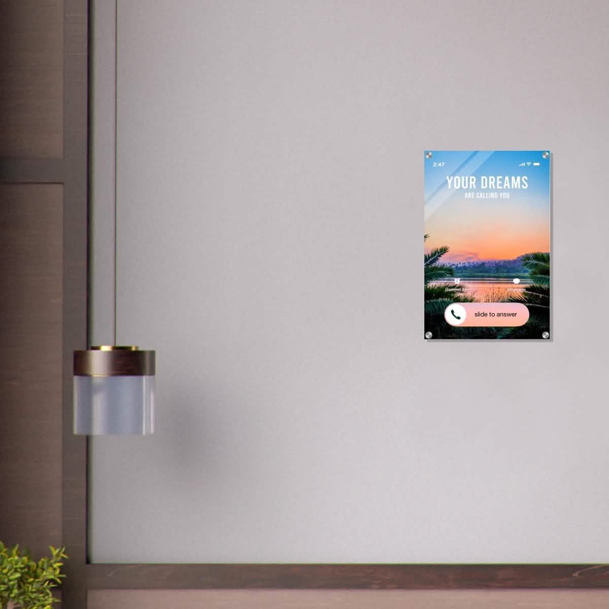 Da Vinci Motivational Wall art | Your Dreams - Acrylic Print - 40x60 cm / 16x24″ -