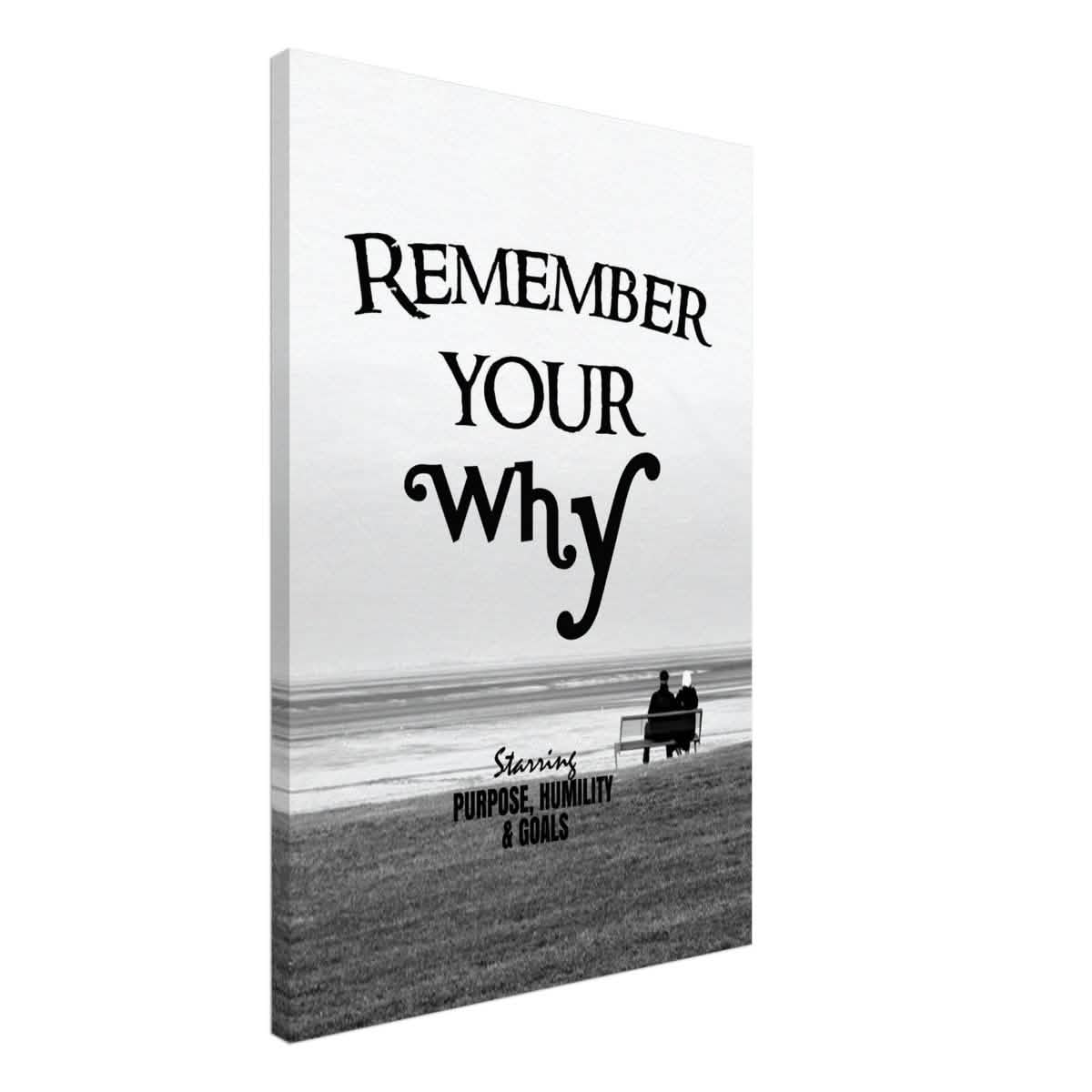 Da Vinci Motivational Wall art | Your Why - Canvas - 60x90 cm / 24x36″ - Thick