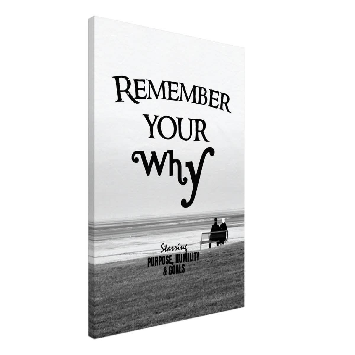Da Vinci Motivational Wall art | Your Why - Canvas - 50x75 cm / 20x30″ - Slim