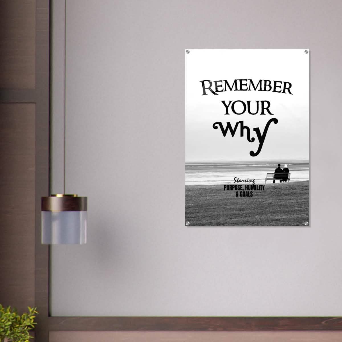 Da Vinci Motivational Wall art | Your Why - Acrylic Print - 70x100 cm / 28x40″ -