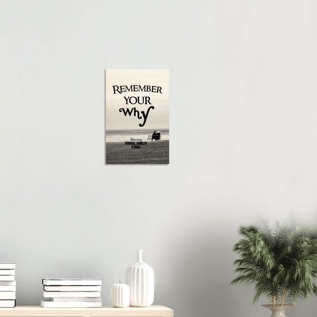Da Vinci Motivational Wall art | Your Why - Wood Prints - 30x45 cm / 12x18″ - 20 mm