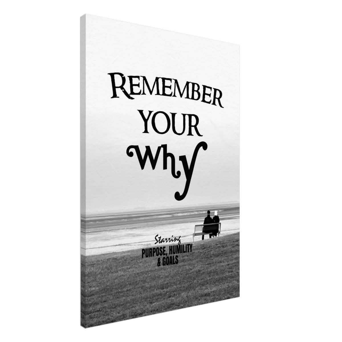 Da Vinci Motivational Wall art | Your Why - Canvas - 70x100 cm / 28x40″ - Thick