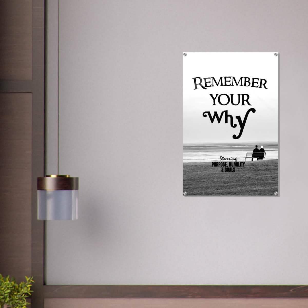 Da Vinci Motivational Wall art | Your Why - Acrylic Print - 60x90 cm / 24x36″ -