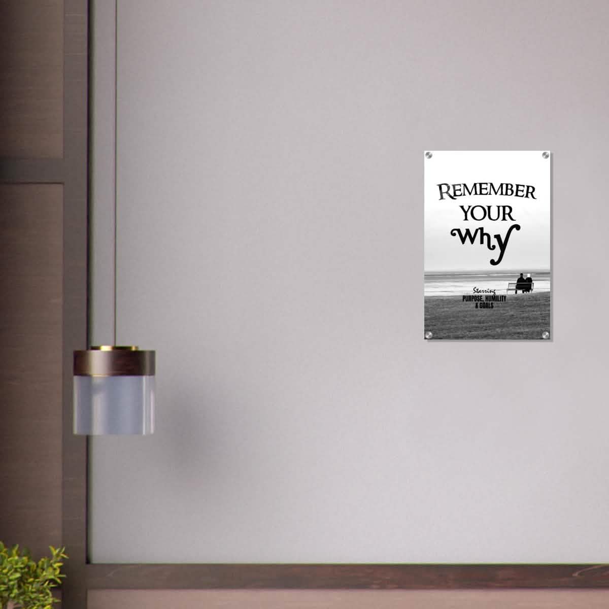 Da Vinci Motivational Wall art | Your Why - Acrylic Print - 40x60 cm / 16x24″ -