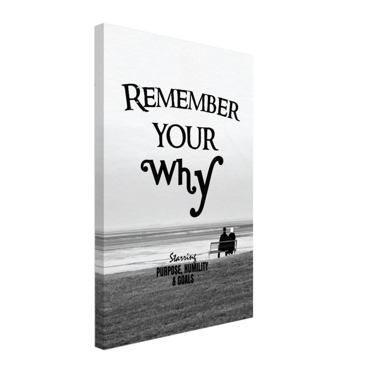 Da Vinci Motivational Wall art | Your Why - Canvas - 40x60 cm / 16x24″ - Thick