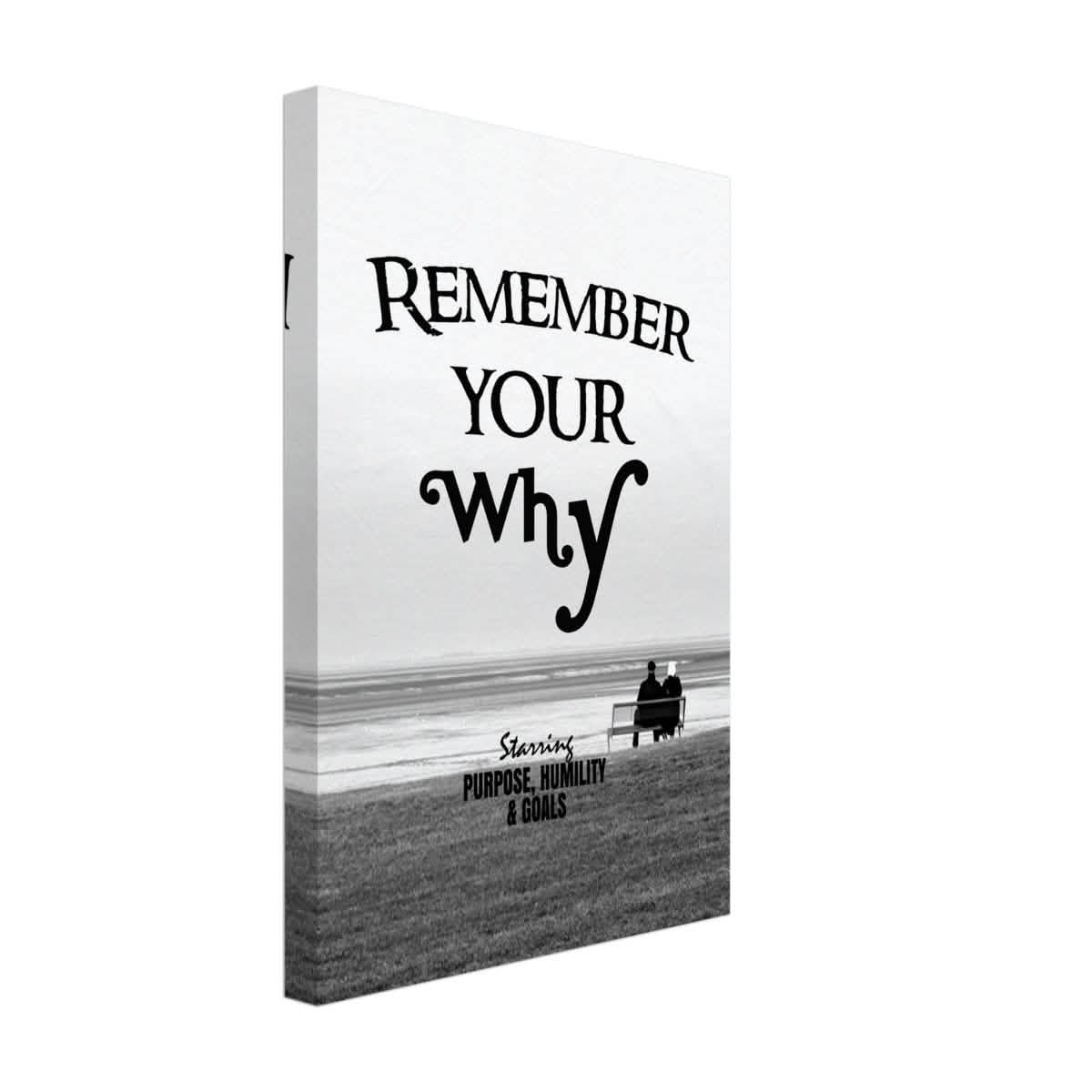 Da Vinci Motivational Wall art | Your Why - Canvas - 30x45 cm / 12x18″ - Thick