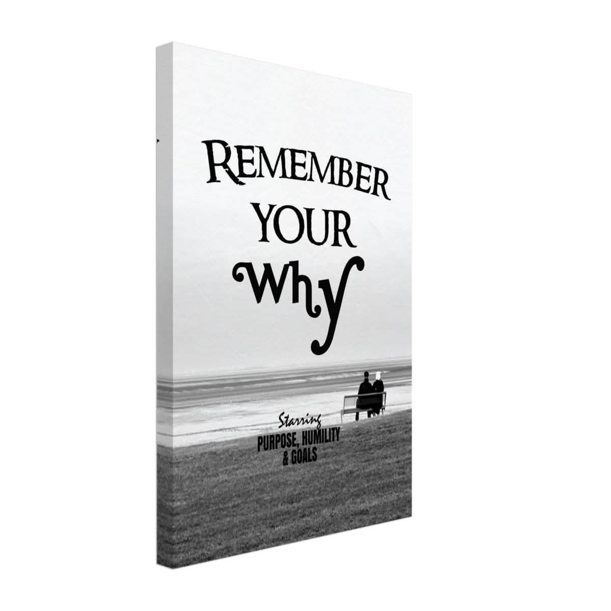 Da Vinci Motivational Wall art | Your Why - Canvas - 30x45 cm / 12x18″ - Slim