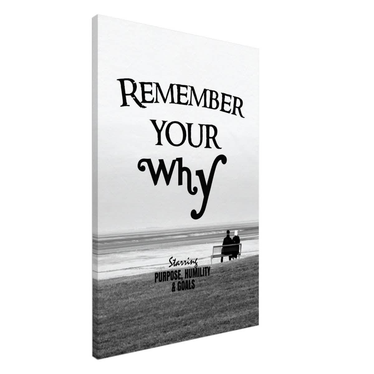 Da Vinci Motivational Wall art | Your Why - Canvas - 60x90 cm / 24x36″ - Slim