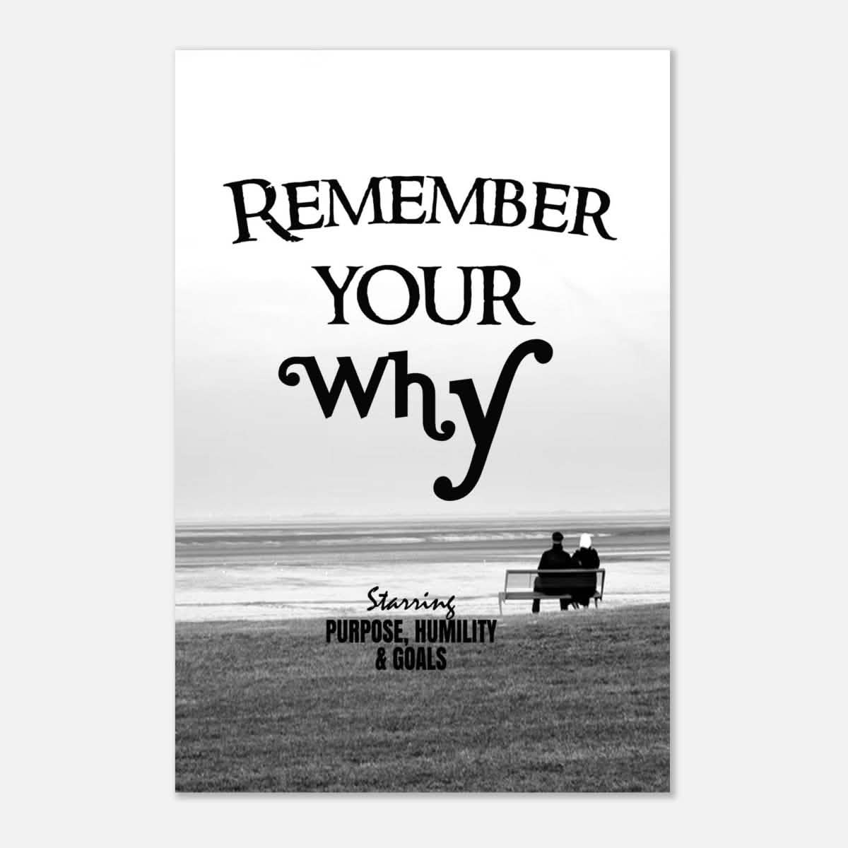 Da Vinci Motivational Wall art | Your Why - Aluminum Print - 30x45 cm / 12x18″ -