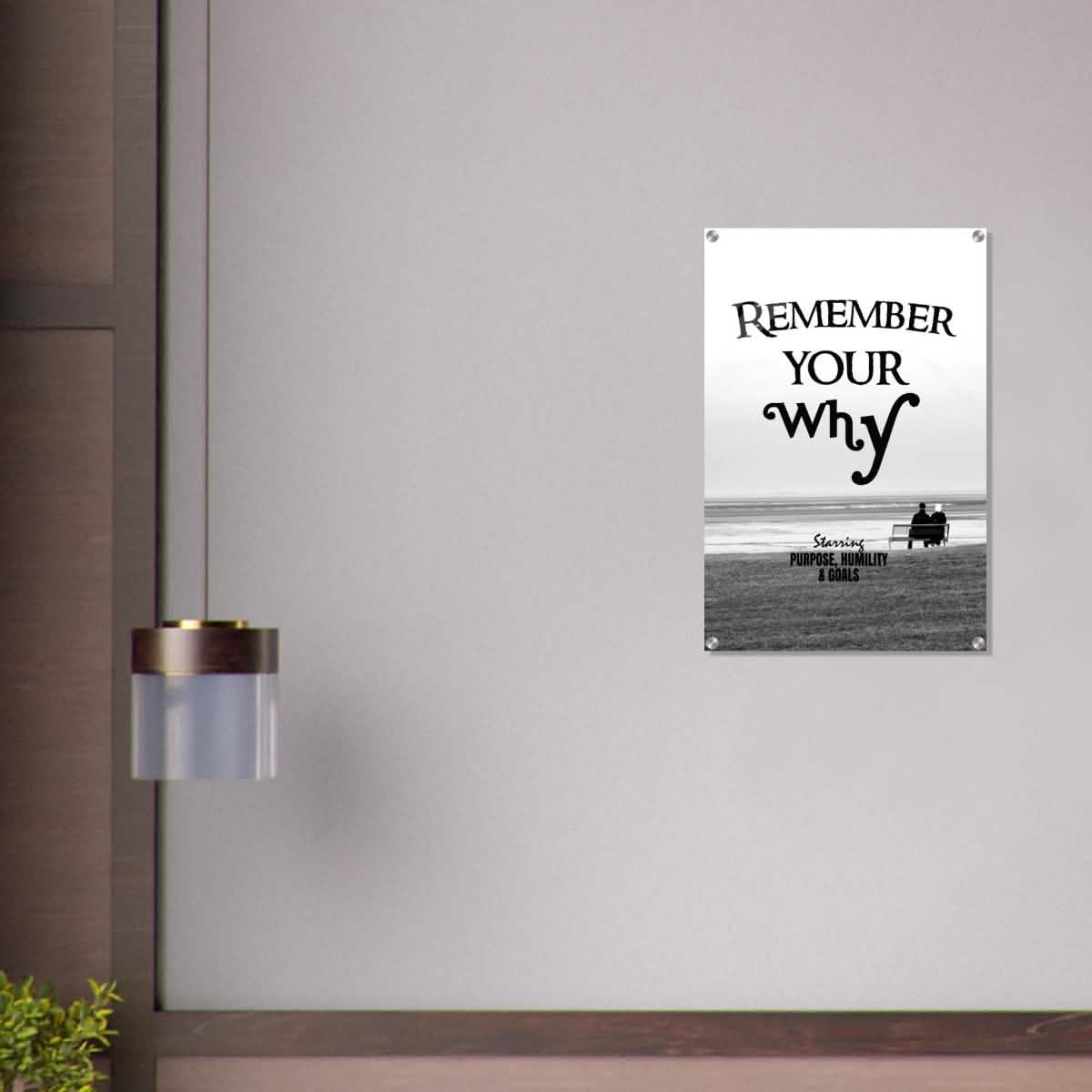 Da Vinci Motivational Wall art | Your Why - Acrylic Print - 50x75 cm / 20x30″ -