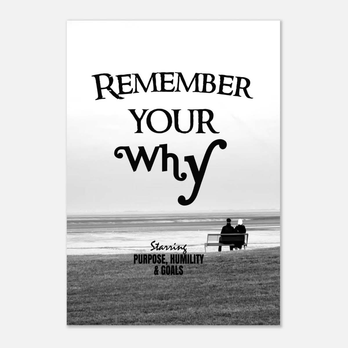 Da Vinci Motivational Wall art | Your Why - Aluminum Print - 70x100 cm / 28x40″ -