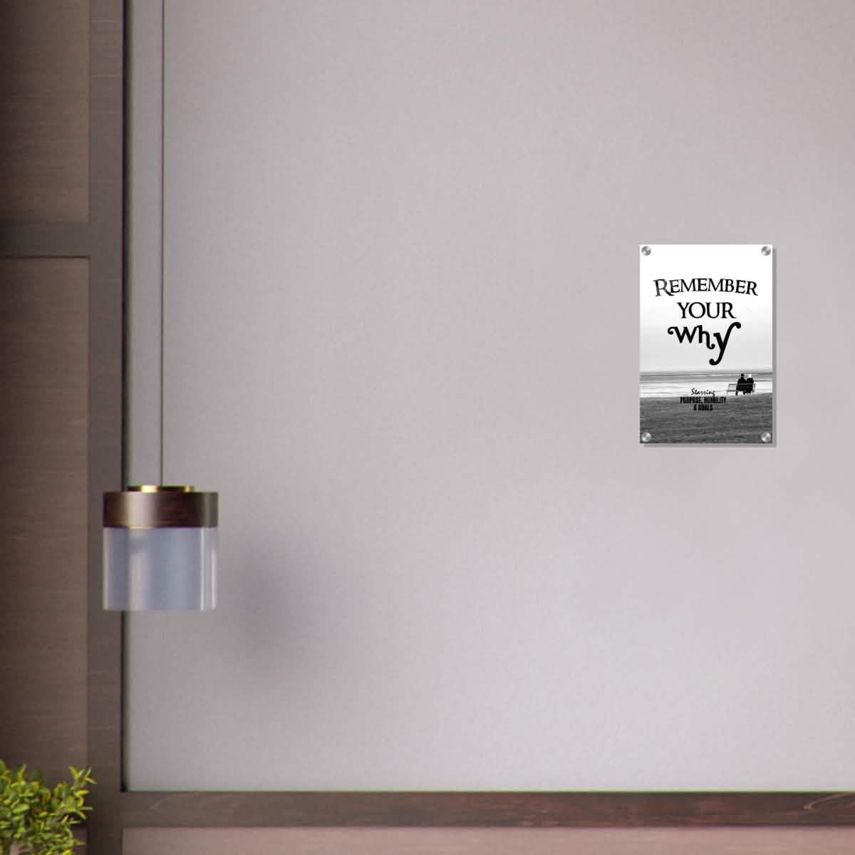 Da Vinci Motivational Wall art | Your Why - Acrylic Print - 30x45 cm / 12x18″ -