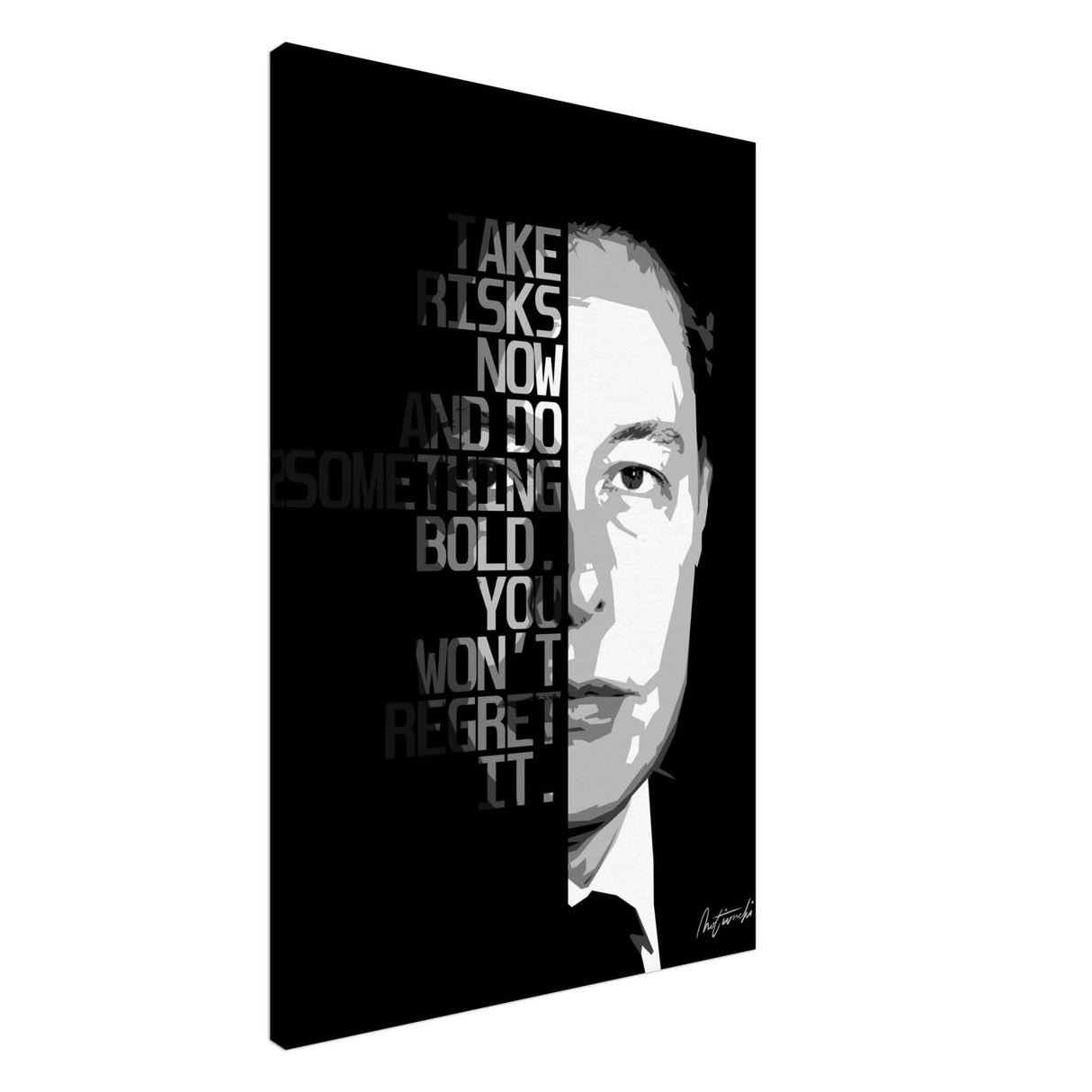 Da Vinci Motivational Wall Art - Canvas - 60x90 cm / 24x36″ - Slim