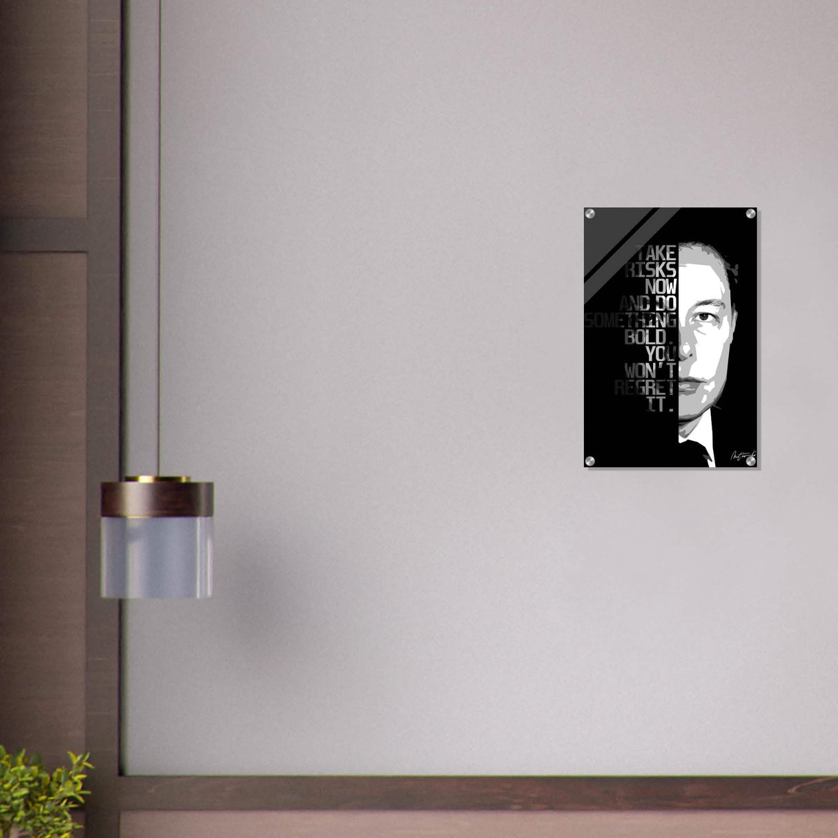 Da Vinci Motivational Wall Art - Acrylic Print - 40x60 cm / 16x24″ -