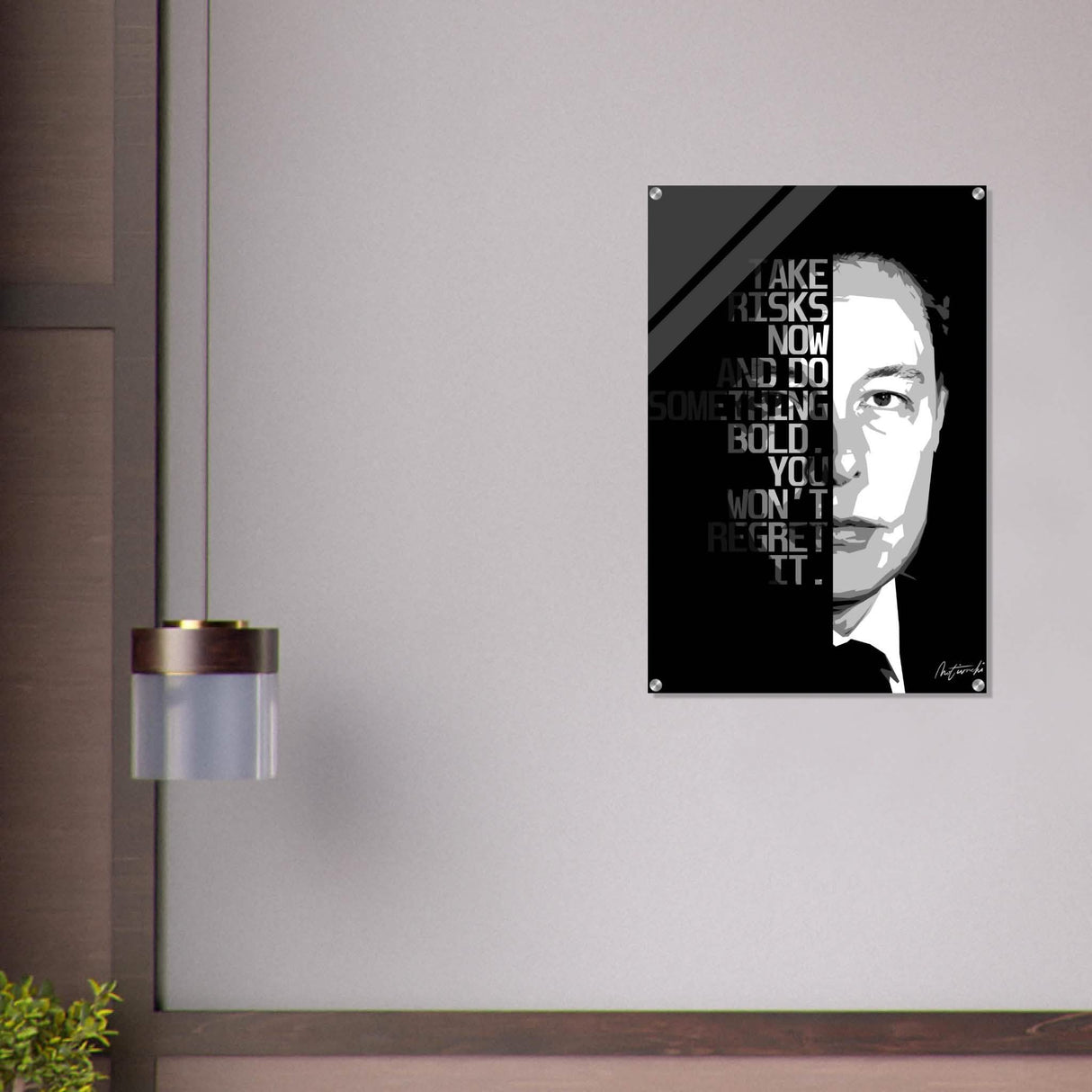 Da Vinci Motivational Wall Art - Acrylic Print - 60x90 cm / 24x36″ -