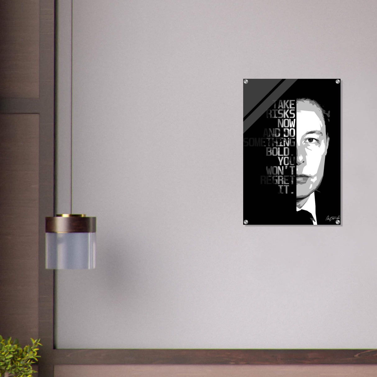 Da Vinci Motivational Wall Art - Acrylic Print - 50x75 cm / 20x30″ -