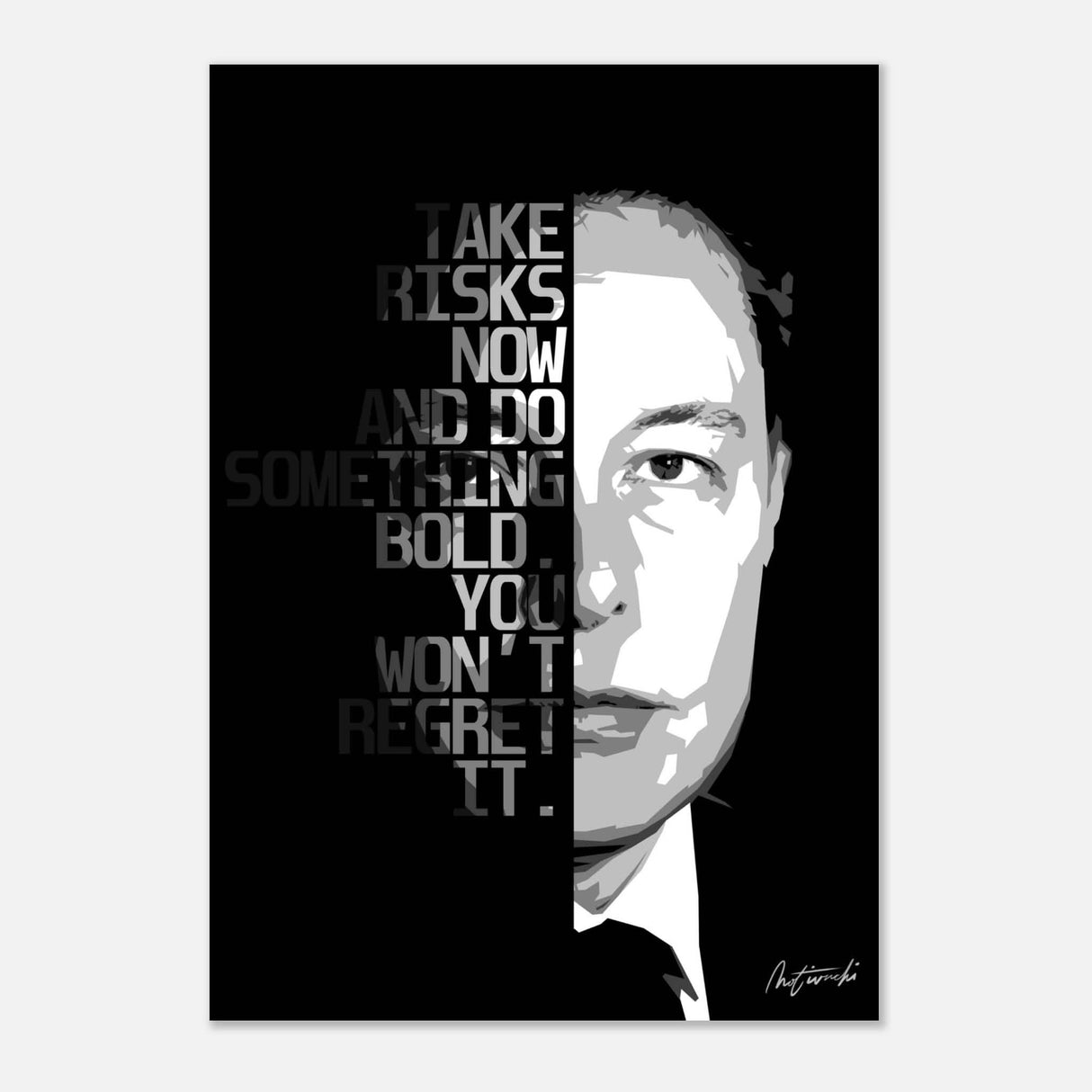 Da Vinci Motivational Wall Art - Aluminum Print - 70x100 cm / 28x40″ -