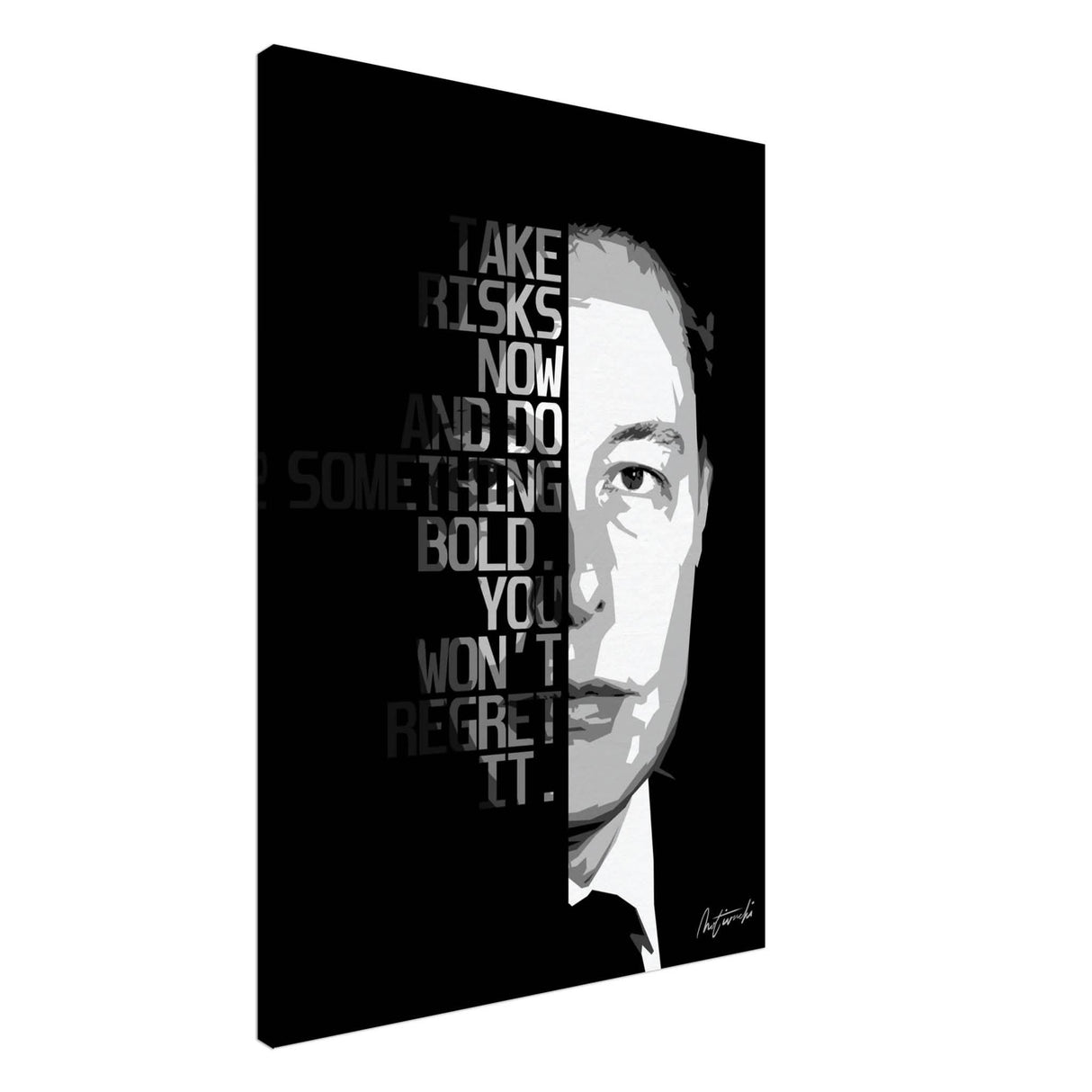 Da Vinci Motivational Wall Art - Canvas - 70x100 cm / 28x40″ - Thick