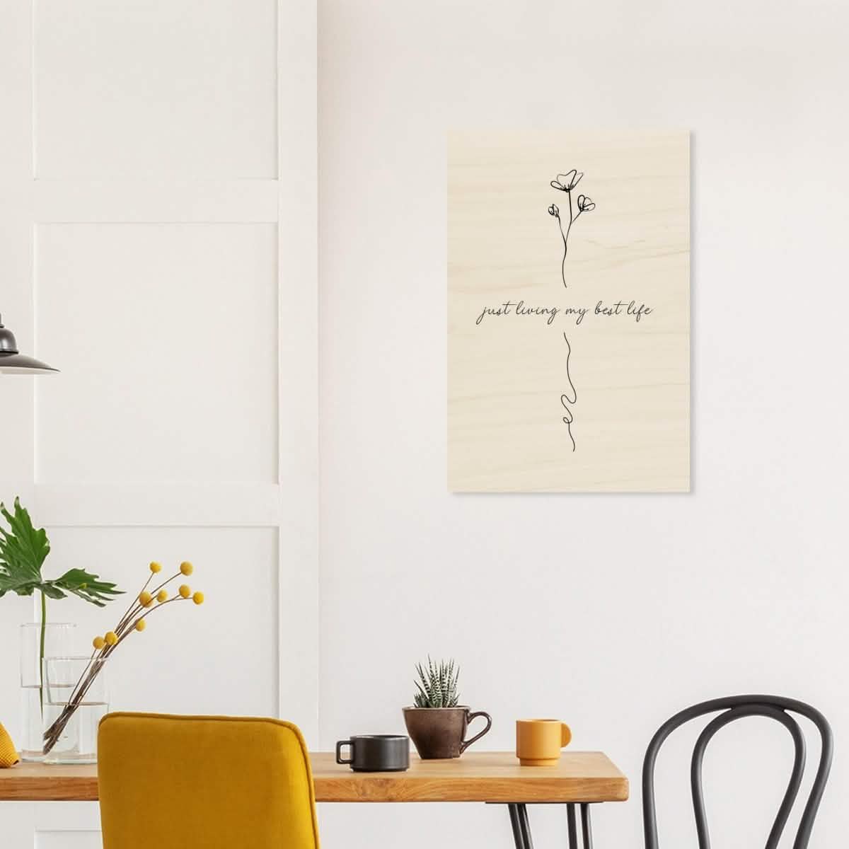 Da Vinci Motivational Wall art - Wood Prints - 50x75 cm / 20x30″ - 10 mm