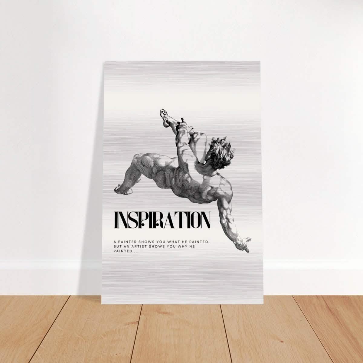 Da Vinci Motivational Wall art - Brushed Aluminum Print - 40x60 cm / 16x24″ -