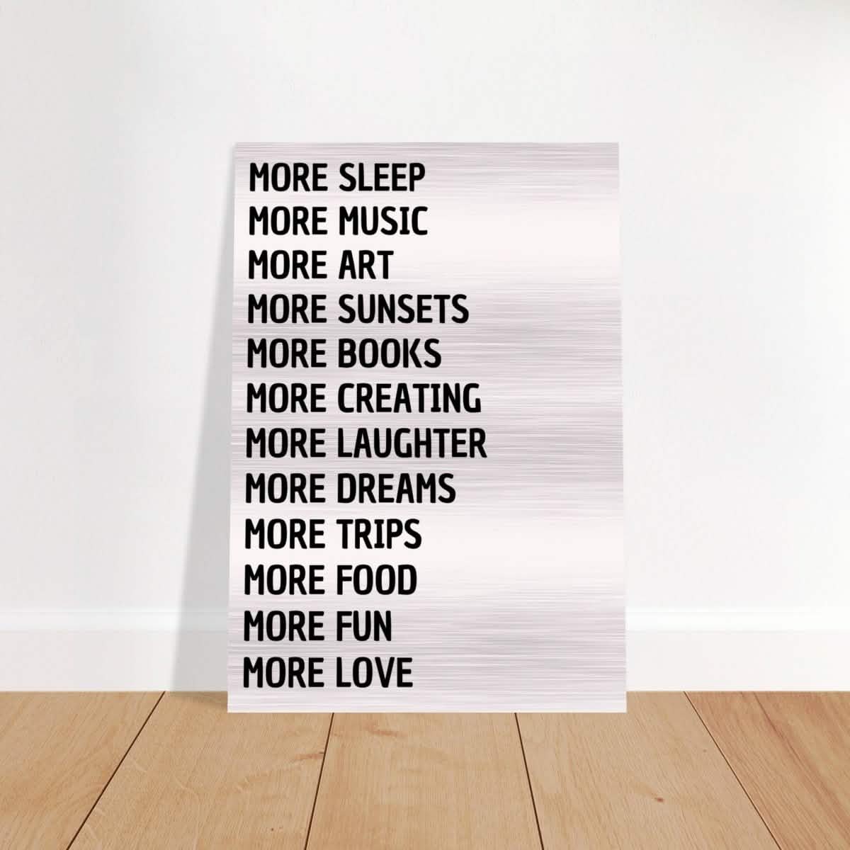 Da Vinci Motivational Wall art - Brushed Aluminum Print - 70x100 cm / 28x40″ -