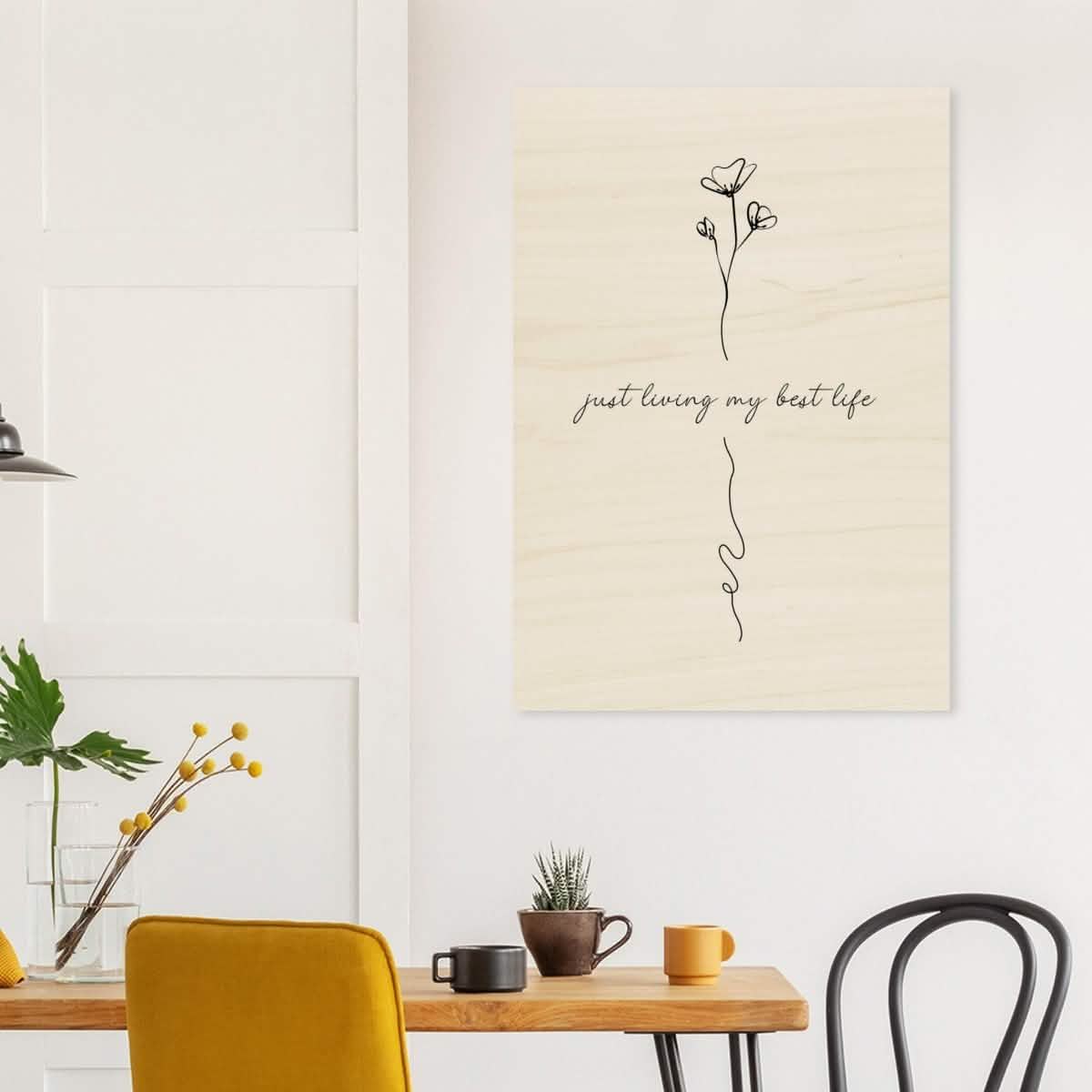 Da Vinci Motivational Wall art - Wood Prints - 70x100 cm / 28x40″ - 20 mm