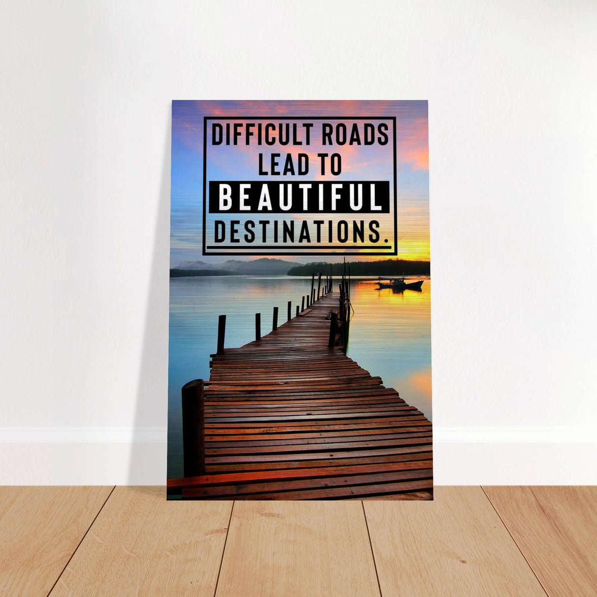 Da Vinci Motivational Wall Art - Brushed Aluminum Print - 30x45 cm / 12x18″ -