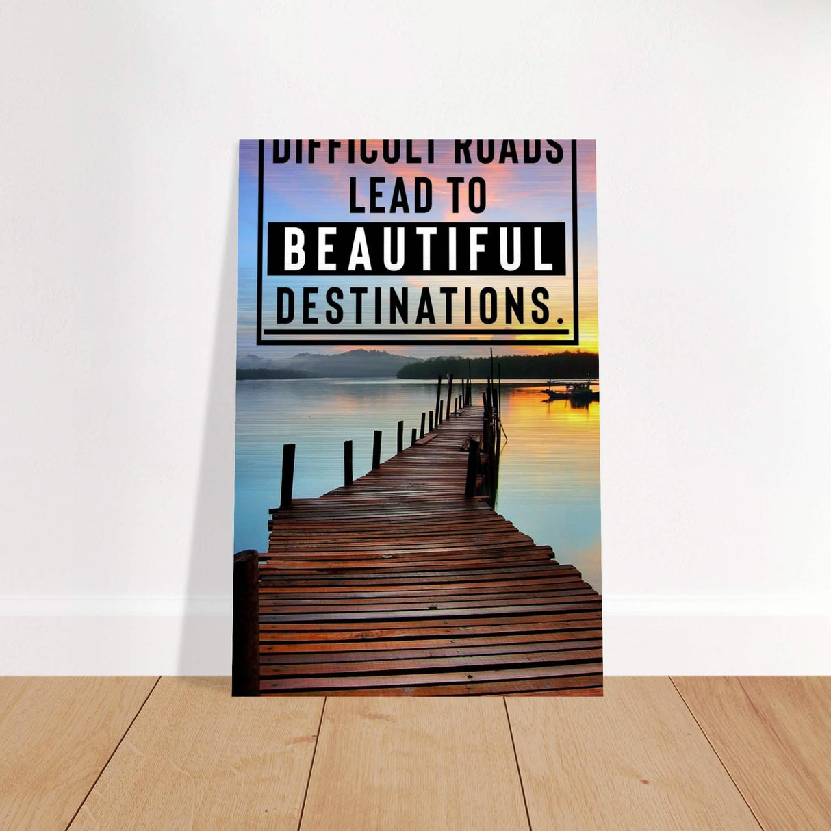 Da Vinci Motivational Wall Art - Brushed Aluminum Print - 40x60 cm / 16x24″ -