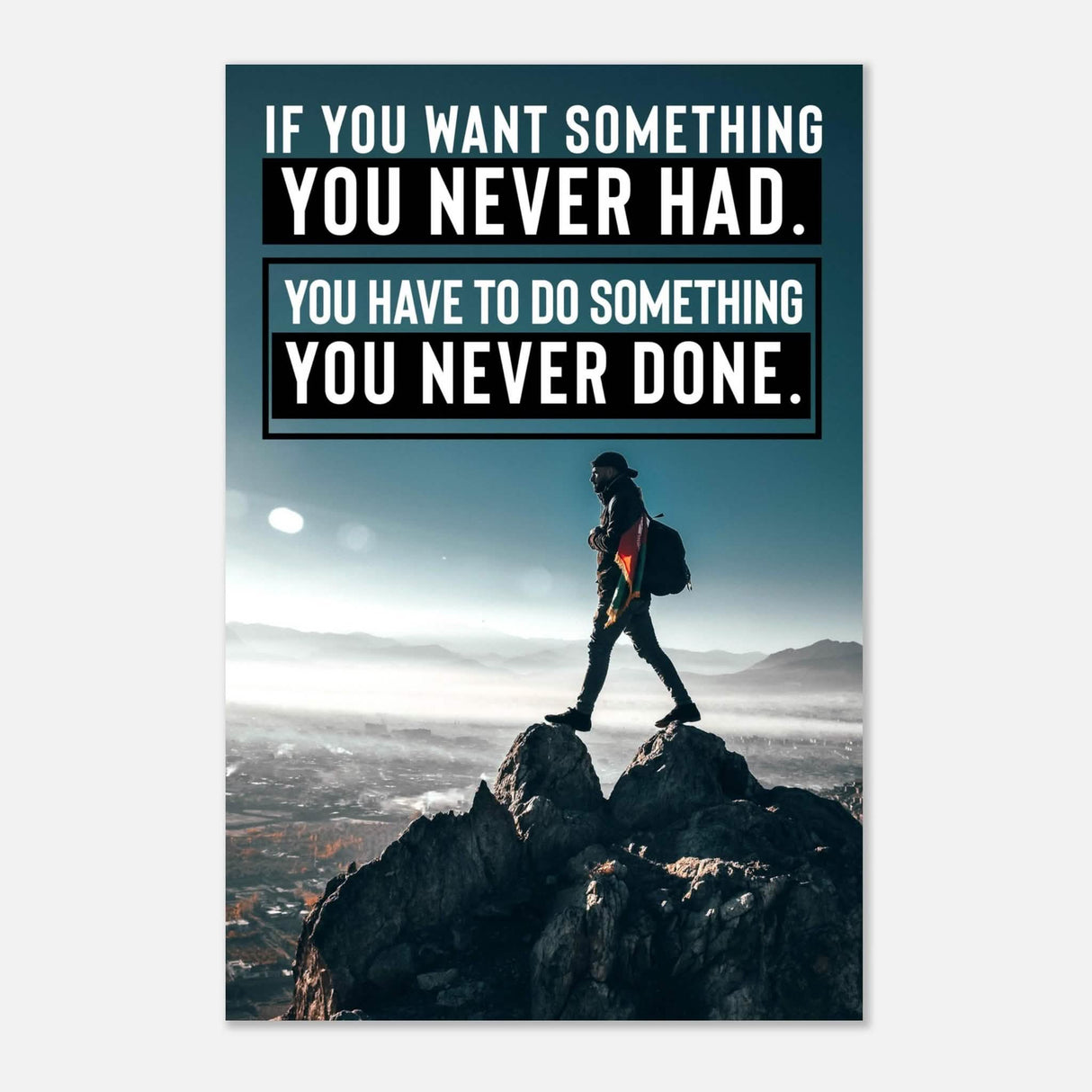 Da Vinci Motivational Wall Art - Aluminum Print - 60x90 cm / 24x36″ -