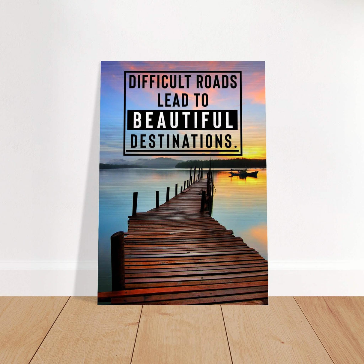 Da Vinci Motivational Wall Art - Brushed Aluminum Print - 70x100 cm / 28x40″ -