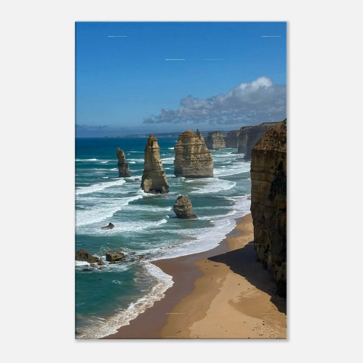 Da Vinci Nature Collection Wall Art Great Ocean Road Melbourne Australia - 50x75 cm / 20x30″ - Slim -