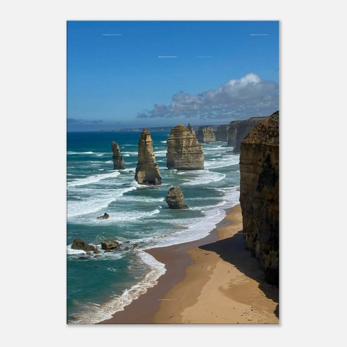 Da Vinci Nature Collection Wall Art Great Ocean Road Melbourne Australia - 70x100 cm / 28x40″ - Slim -