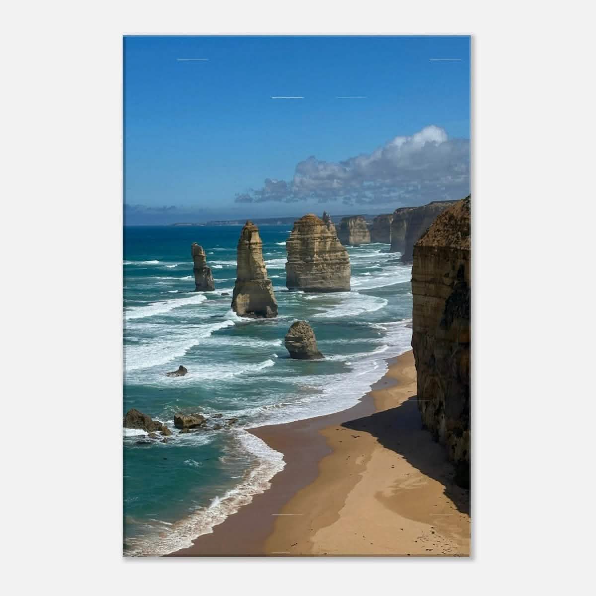 Da Vinci Nature Collection Wall Art Great Ocean Road Melbourne Australia - 40x60 cm / 16x24″ - Slim -