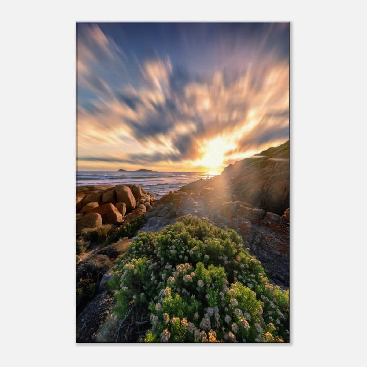 Da Vinci Nature Collection Wall Art Sunrise Melbourne Australia - 30x45 cm / 12x18″ - Slim -